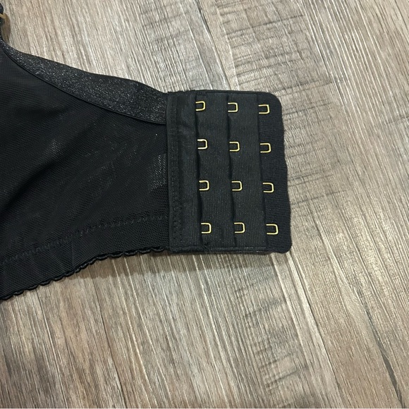 Ashley Graham Black Floral Lace Underwire Bra Size 44DD - Picture 7 of 10